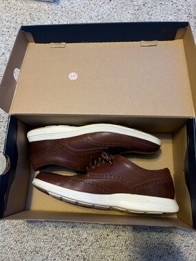 Men's Brown Leather Casual Oxford sneakers Cole Haan